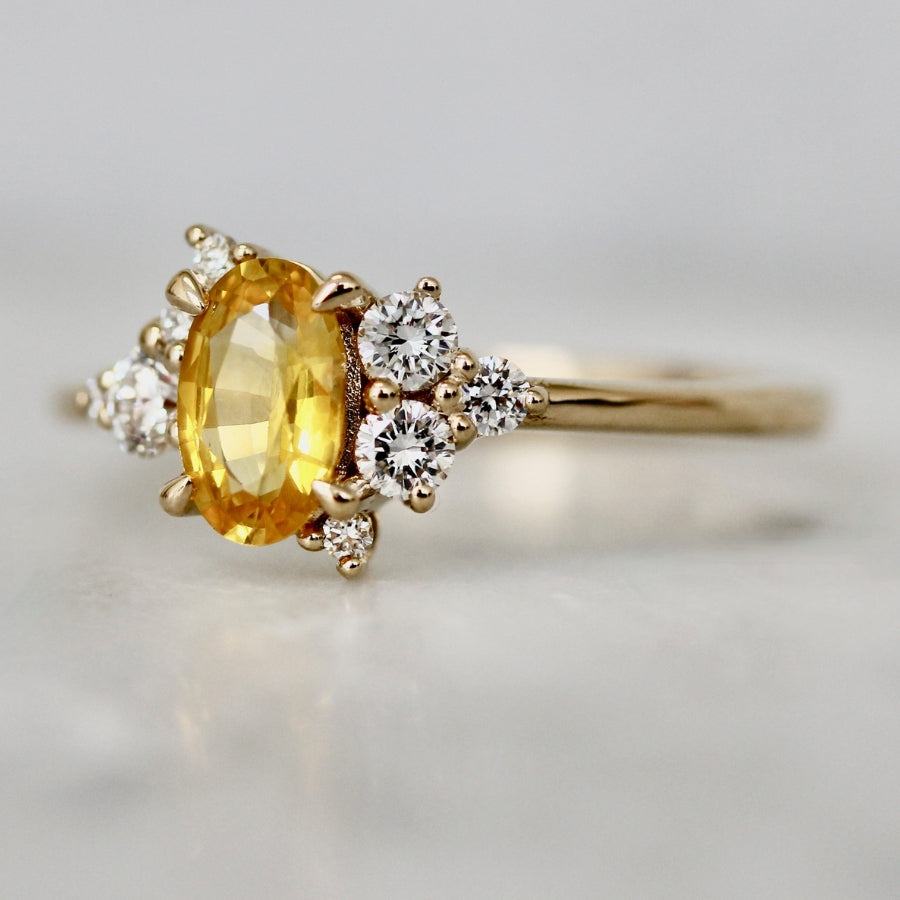 
            yellow sapphire engagement ring