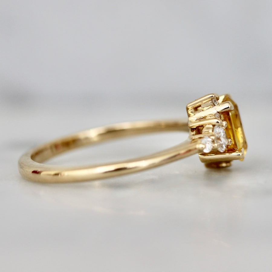 
            yellow sapphire engagement ring