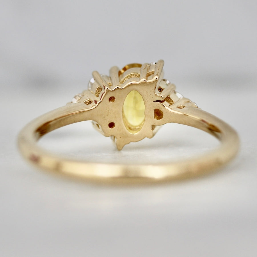 
            yellow sapphire engagement ring