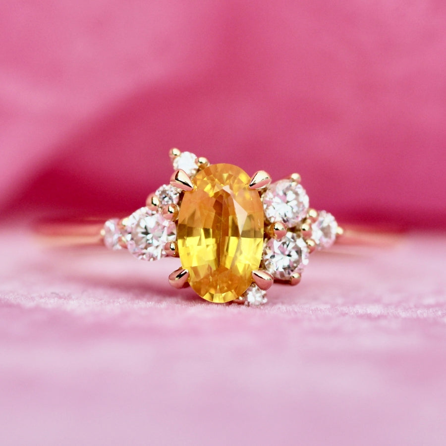 
            yellow sapphire engagement ring