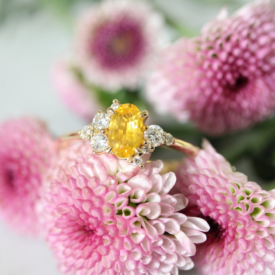 
            yellow sapphire engagement ring