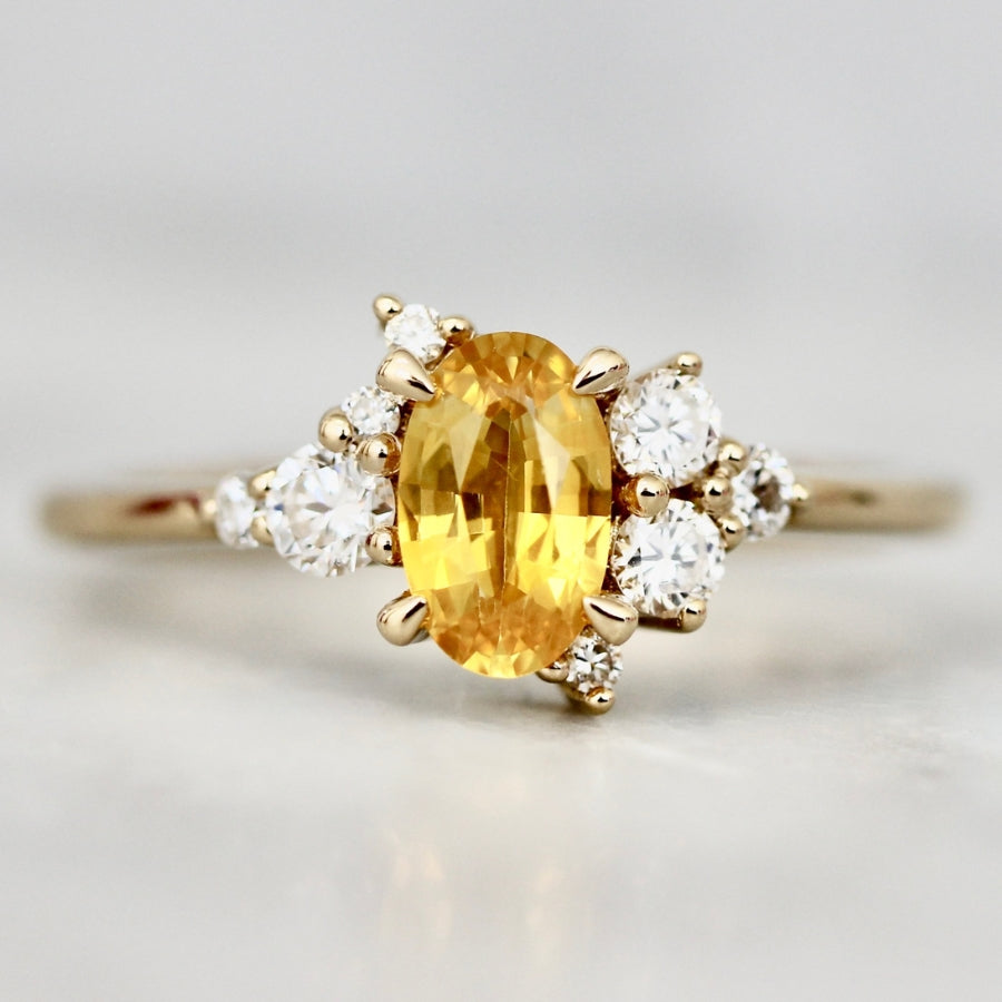 
            yellow sapphire engagement ring