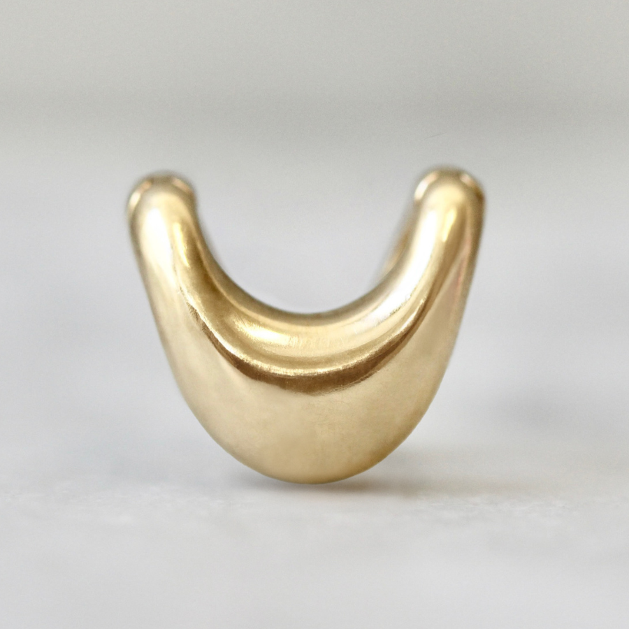 Zaha Plain Gold Huggies