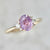 1.22 Carat Mirella Pink Oval Cut Sapphire Ring