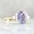 1.68 Carat Mirella Purple Oval Cut Opalescent Sapphire Ring