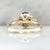 1.68 Carat Mirella Purple Oval Cut Opalescent Sapphire Ring