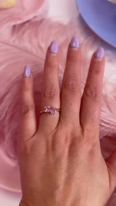 Pink Sapphire Moi Et Toi Ring