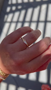 White kite diamond ring