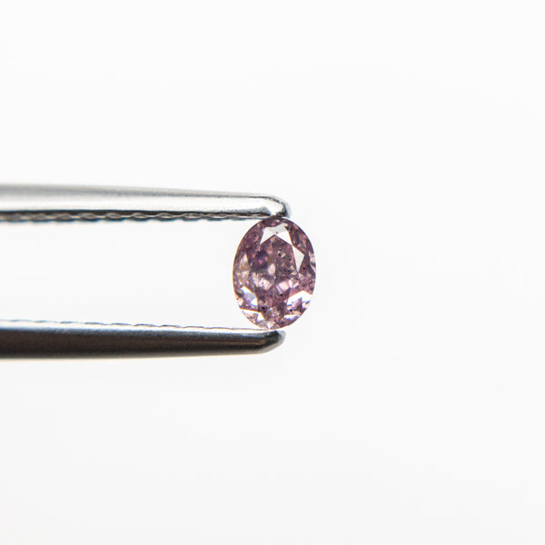0.16ct 3.67x2.71x1.90mm Argyle Fancy Intense Purple Pink Oval Brilliant 18680-03 - Misfit Diamonds
