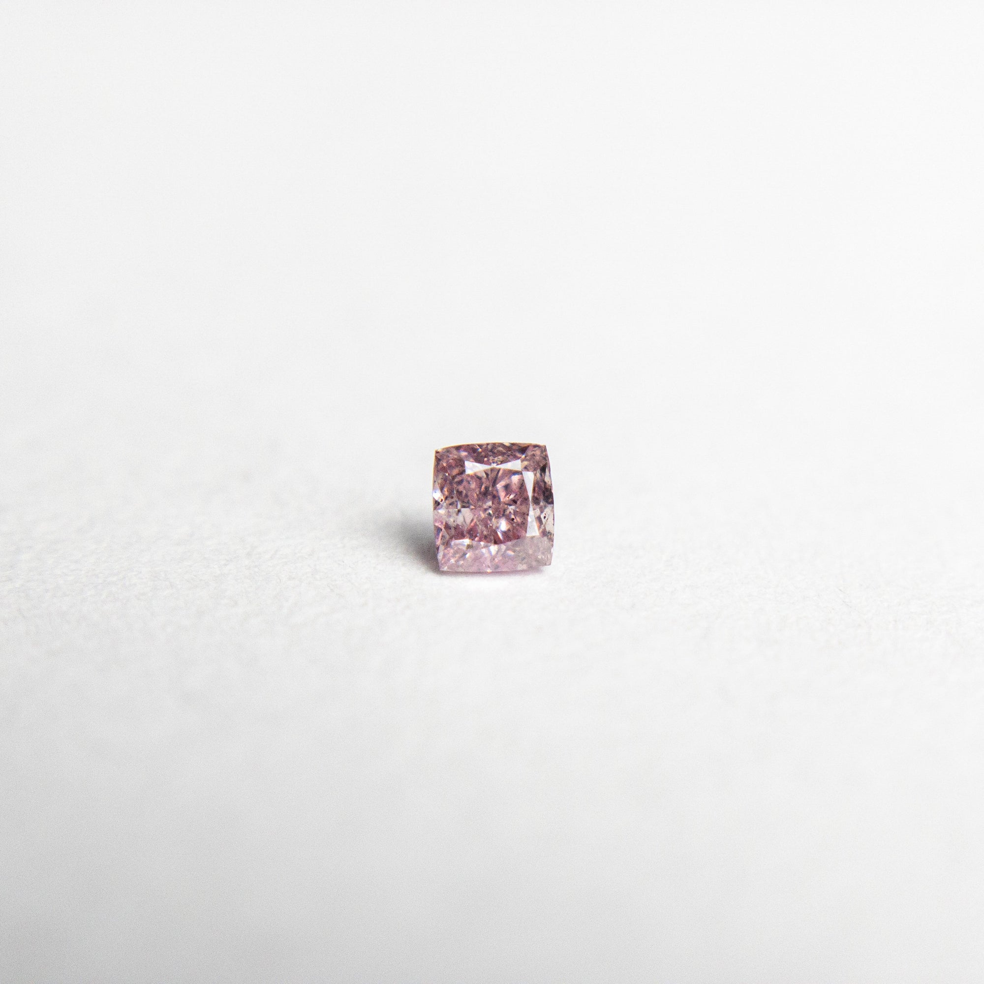 0.08ct 2.38x2.24x1.58mm Argyle Fancy Intense Purple Pink Cushion Brilliant 18680-05 - Misfit Diamonds