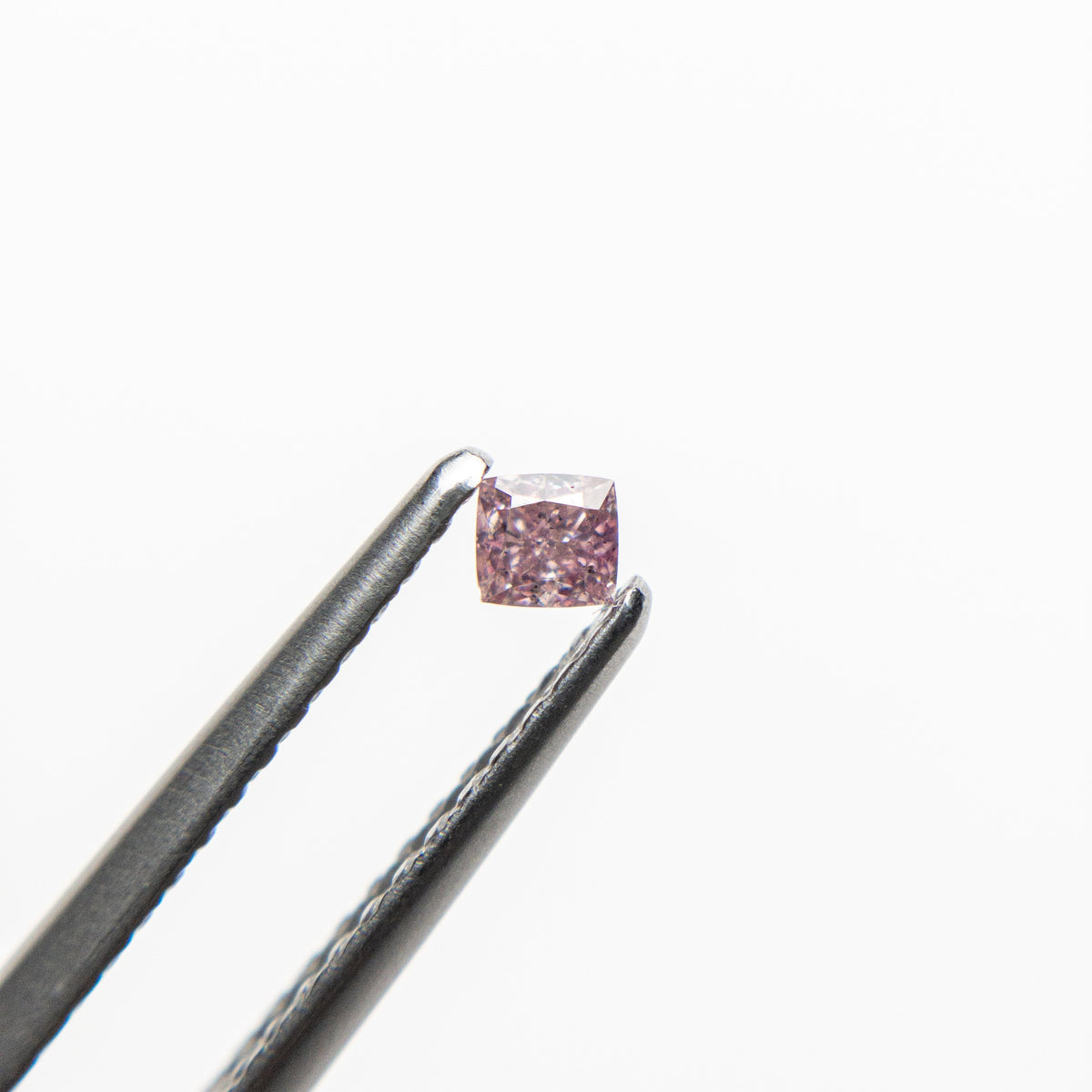 
            0.08ct 2.38x2.24x1.58mm Argyle Fancy Intense Purple Pink Cushion Brilliant 18680-05 - Misfit Diamonds