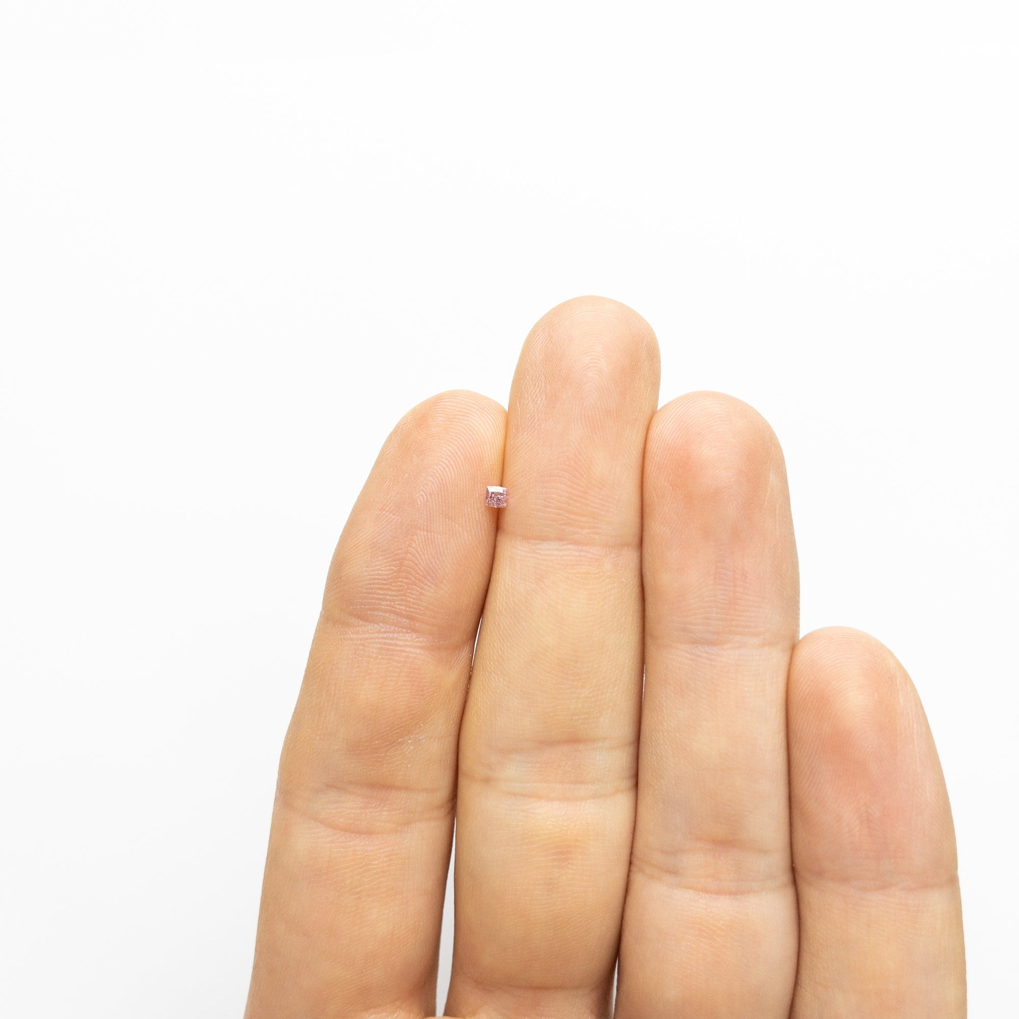 0.08ct 2.38x2.24x1.58mm Argyle Fancy Intense Purple Pink Cushion Brilliant 18680-05 - Misfit Diamonds