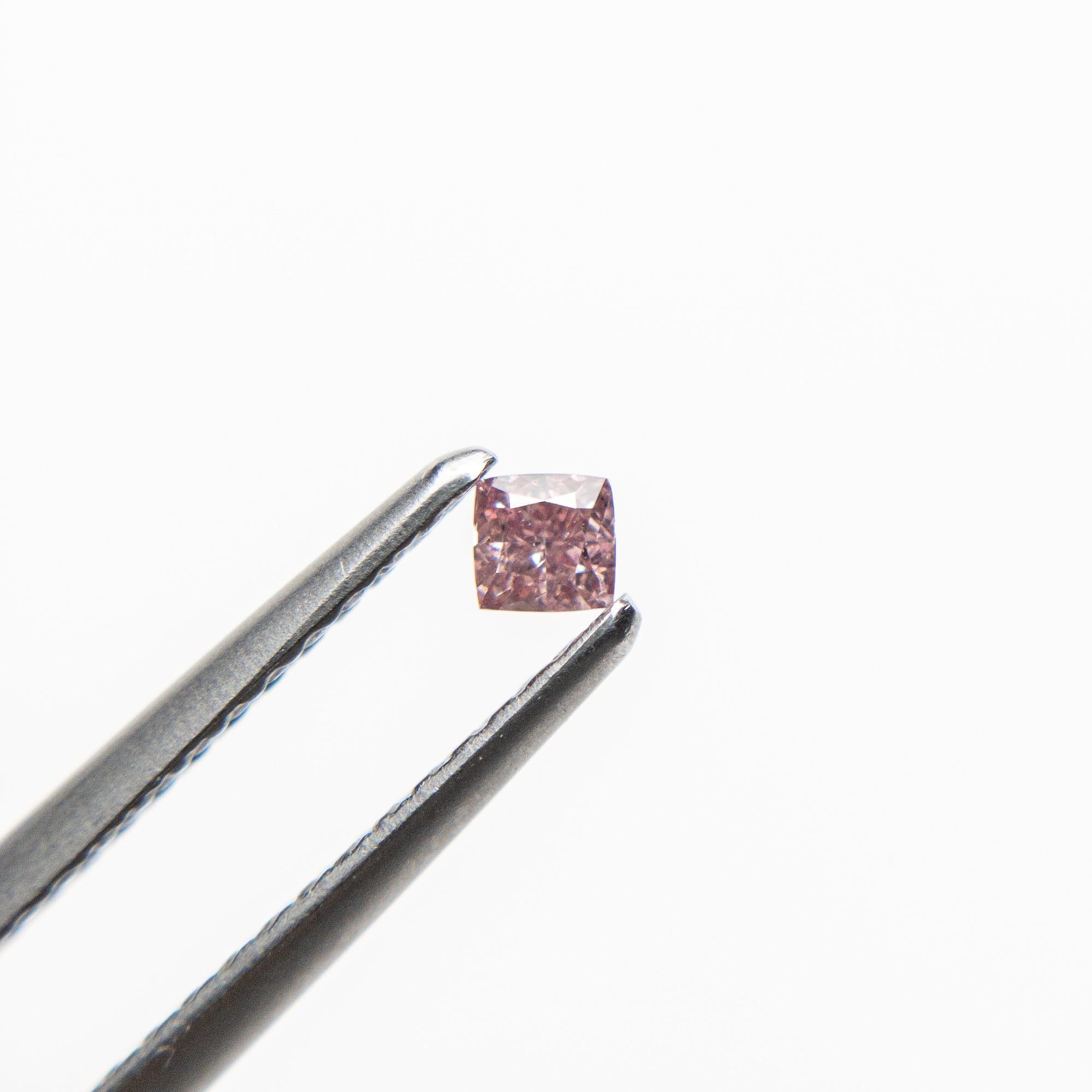 0.07ct 2.32x2.27x1.50mm Argyle Fancy Intense Purple Pink Cushion Brilliant 18680-07 - Misfit Diamonds
