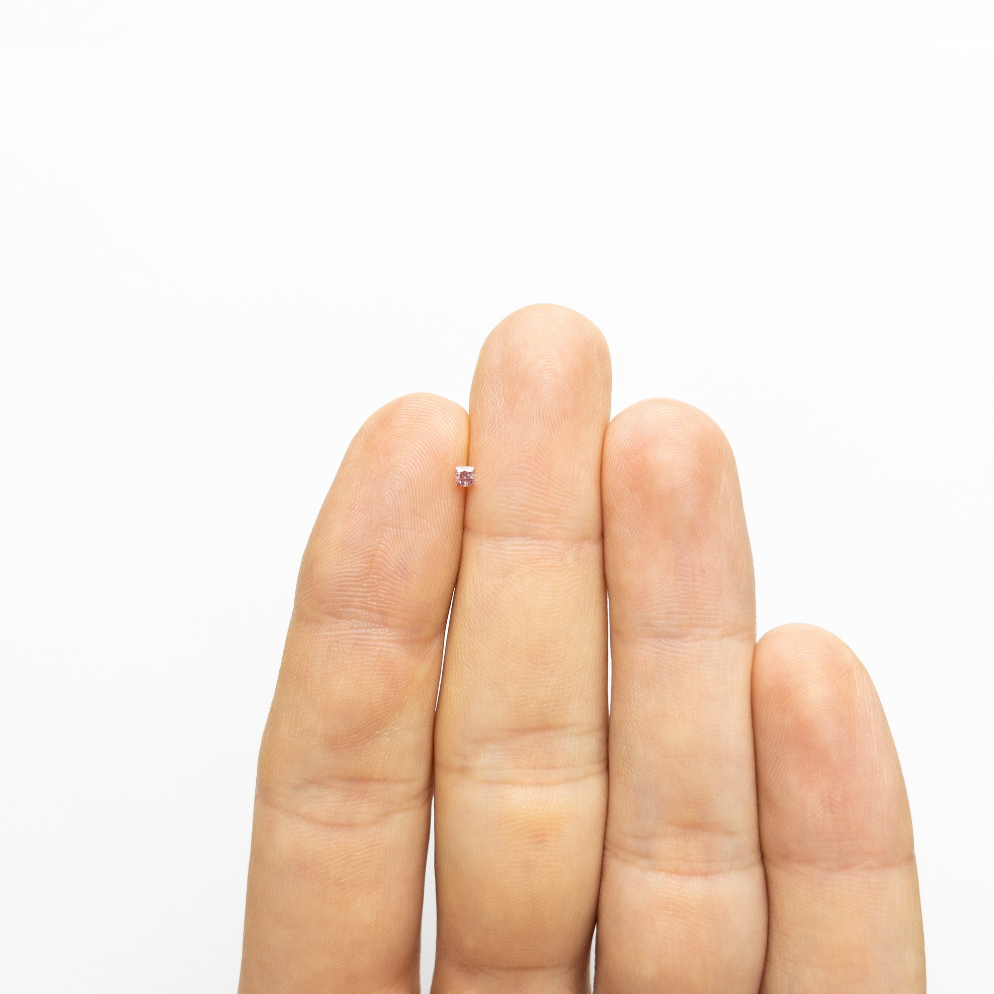 0.07ct 2.32x2.27x1.50mm Argyle Fancy Intense Purple Pink Cushion Brilliant 18680-07 - Misfit Diamonds