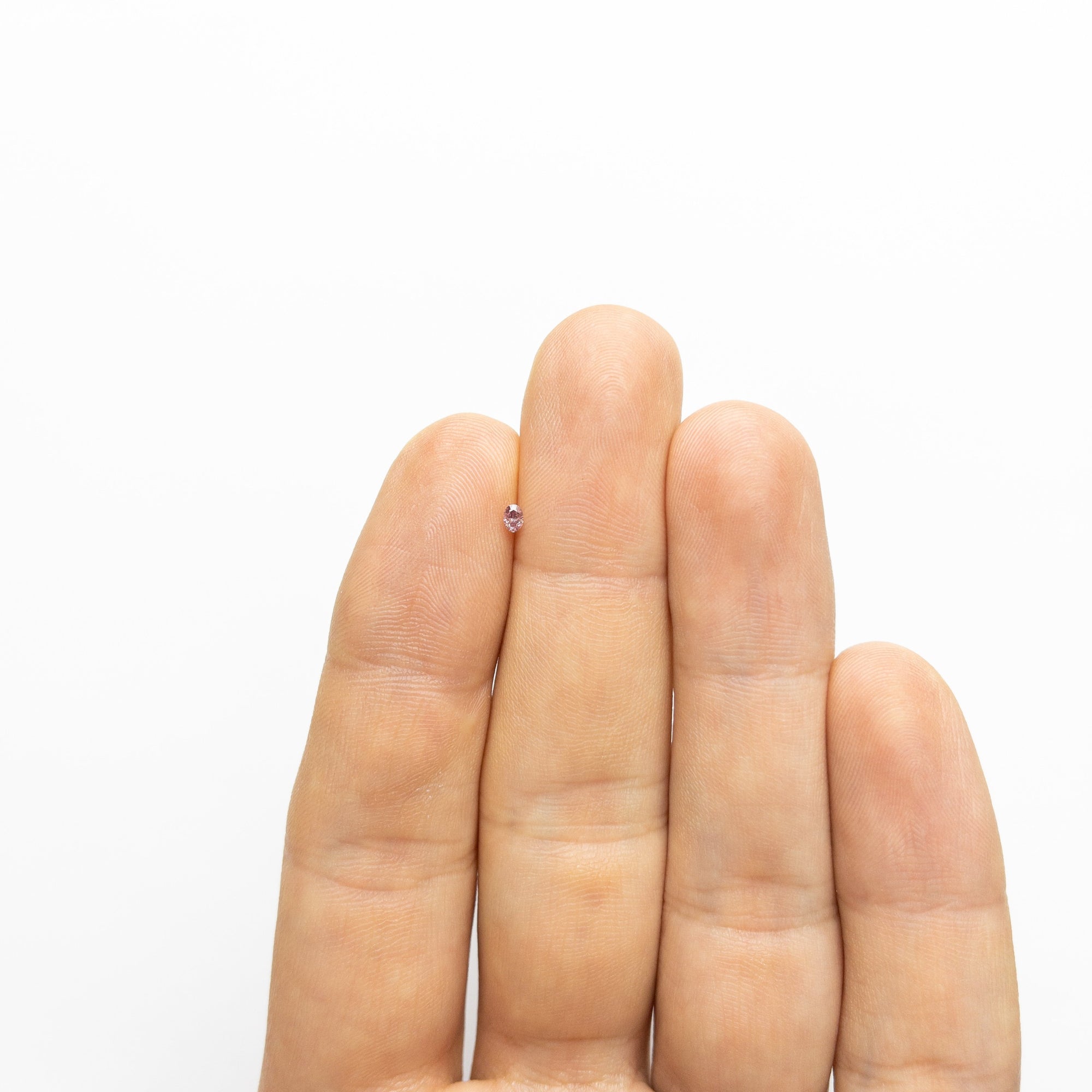 0.07ct 2.83x2.07x1.48mm Argyle Fancy Intense Purple Pink Oval Brilliant 18680-11 - Misfit Diamonds