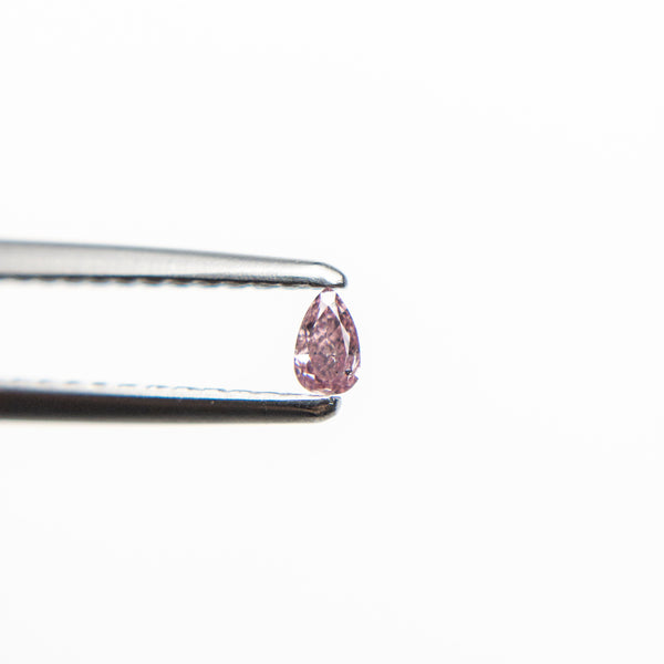 0.05ct 3.00x1.82x1.15mm Argyle Fancy Intense Purple Pink Pear Brilliant 18680-12 - Misfit Diamonds