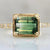 Laurel Green Emerald Cut Tourmaline Ring