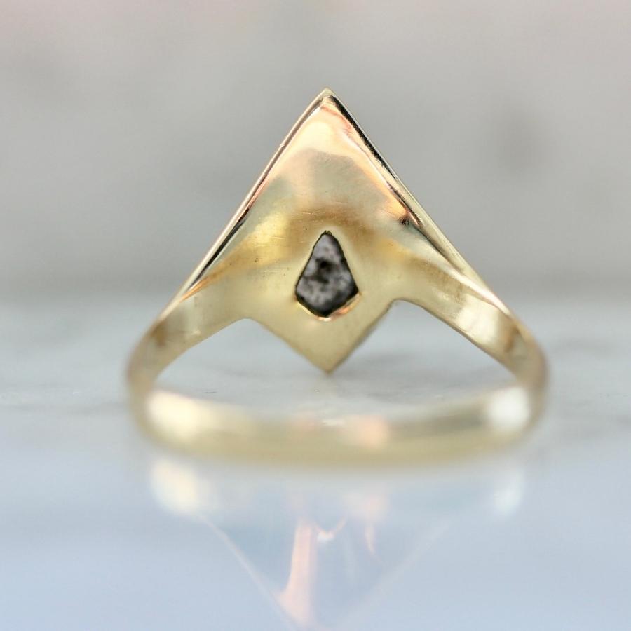 Valkyrie Salt and Pepper Kite Rose Cut Diamond Ring