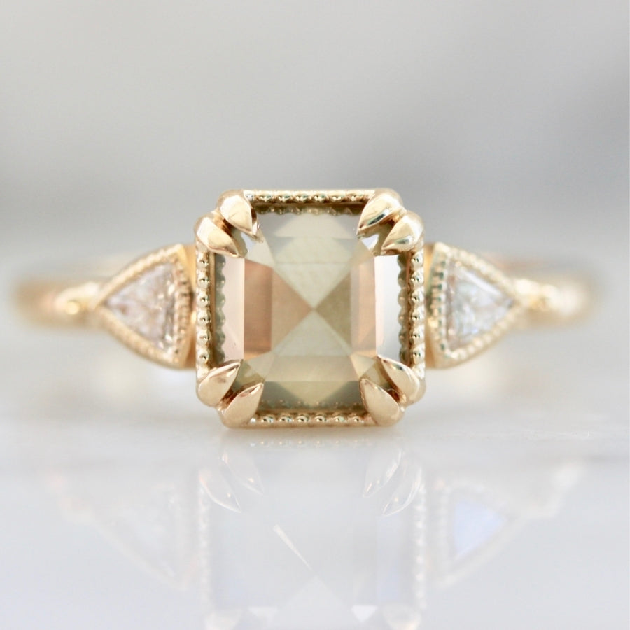 Rose cut emerald diamond Clearance