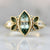 Eclair Pale Blue Marquise Cut Aquamarine and Diamond Ring