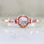 Sugar Rush Pink Round Rose Cut Sapphire Ring