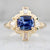 Leota Cobalt Blue Cushion Cut Sapphire Ring