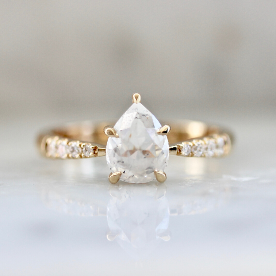 
            Lumos Icey Pear Cut Diamond Ring