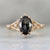 Orla Salt and Pepper Oval Rose Cut Diamond Ring