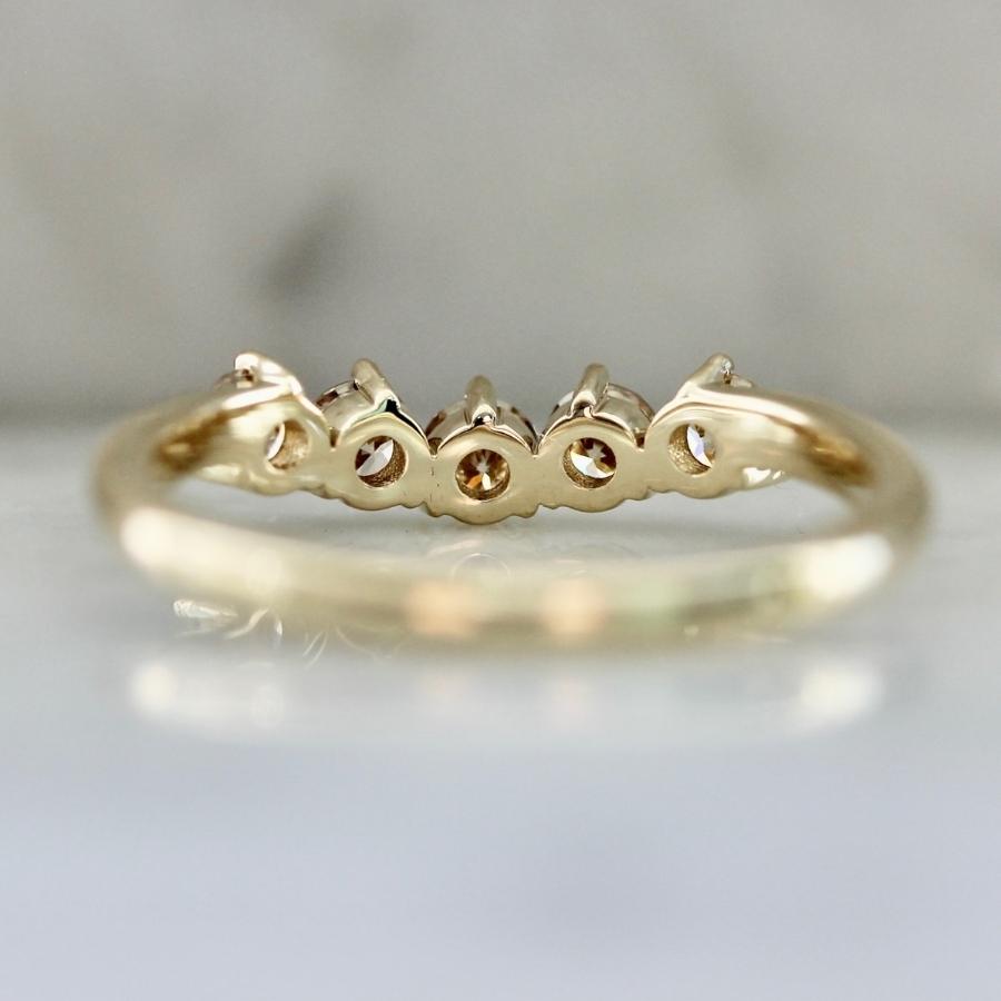 Hawkins Curved Champagne Diamond Band