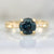 Serendipity Purple-Teal Color Change Round Brilliant Cut Sapphire Ring