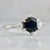 Brambleberry Midnight Blue Hexagon Cut Sapphire & Diamond Ring