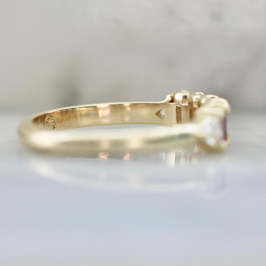 Secret Society Purple Rectangle Cut Sapphire Band