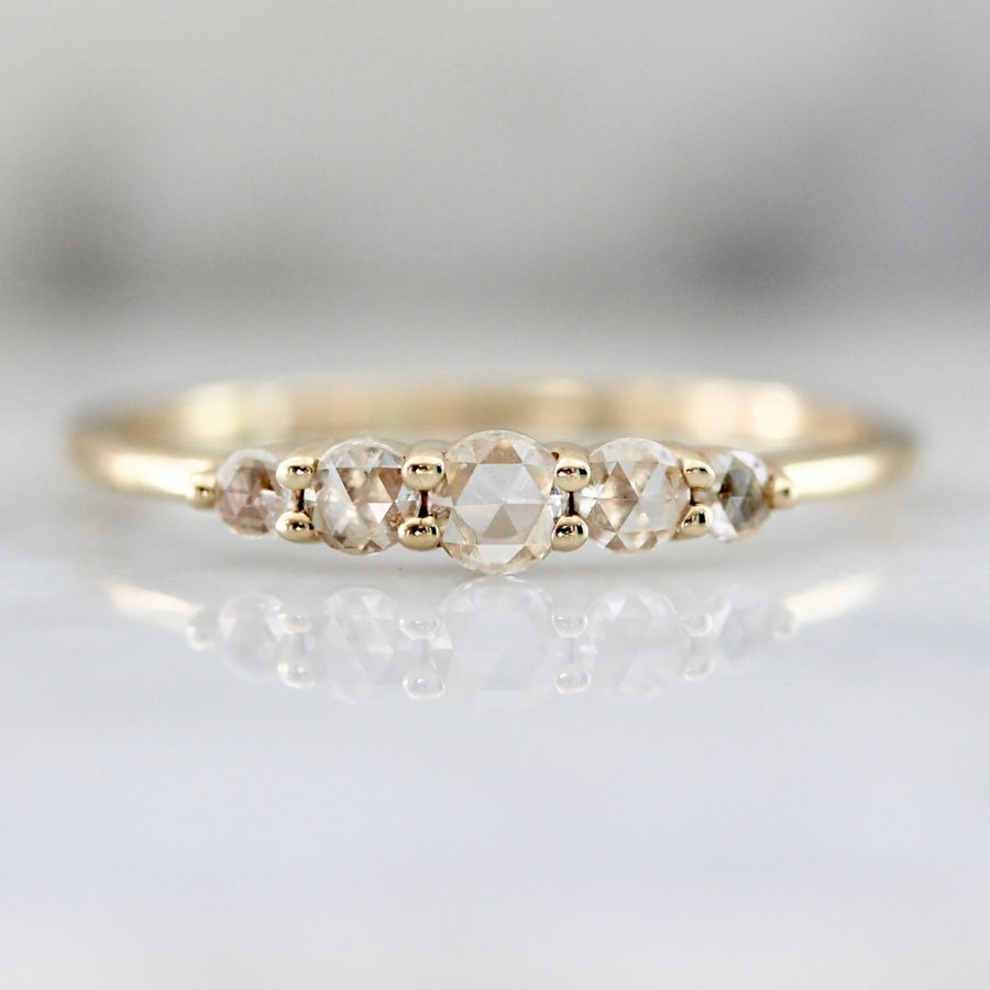 
            Belle du Jour White Rose Cut Diamond Ring