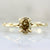 Olive Branch Green Oval Cut Diamond Ring