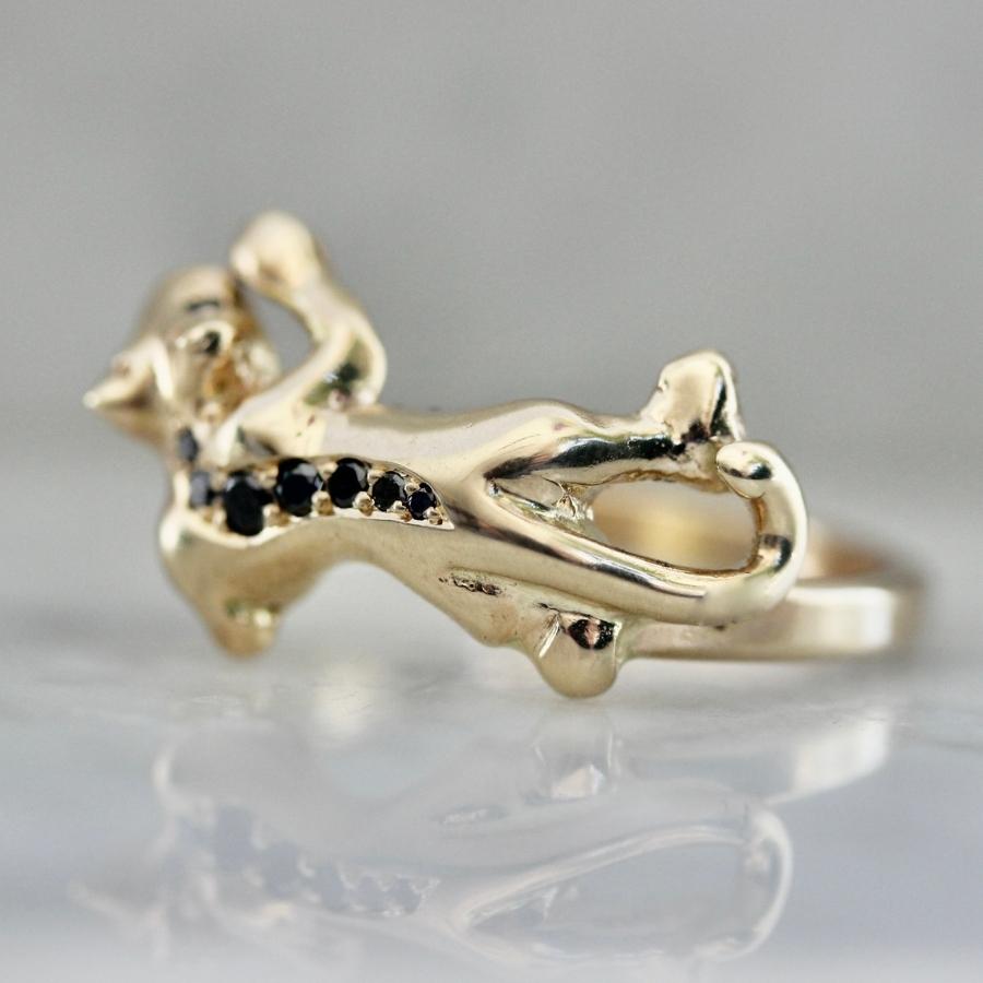 Hear Me Roar Carved Panther Ring