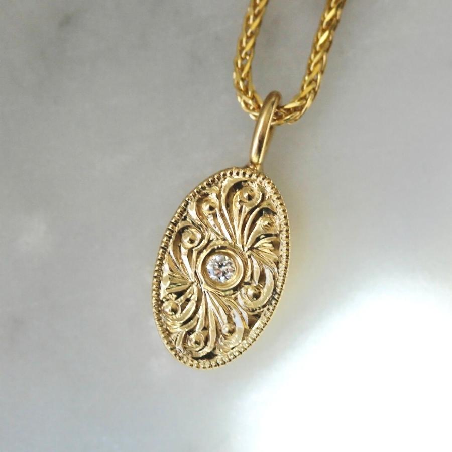 Deep Dive Engraved Diamond Necklace