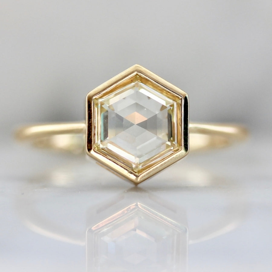Hexagon rose cut diamond Clearance