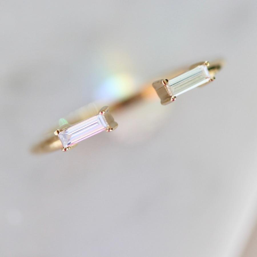 Baguette Open Cuff Diamond Band