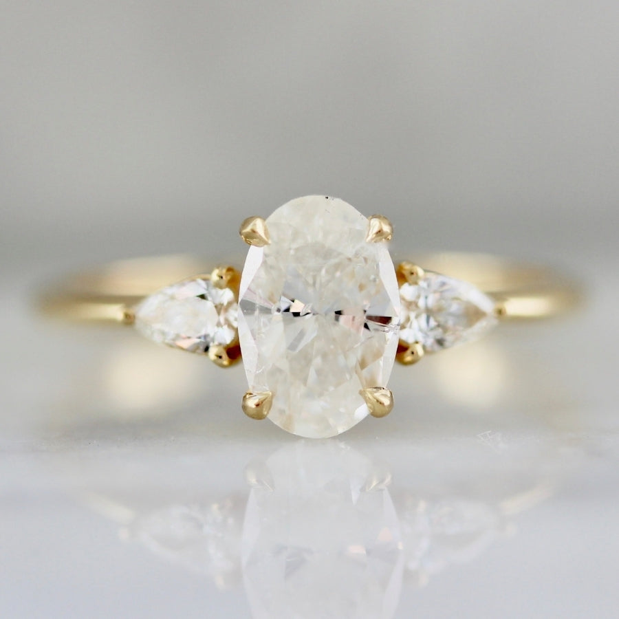 Icy white salt and pepper diamond Clearance