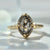 Nightingale Salt & Pepper Marquise Rose Cut Diamond Ring