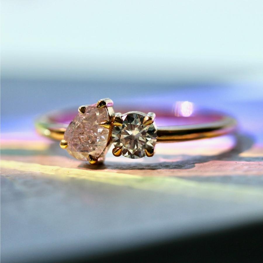 Strawberry Sundae Moi et Toi Diamond Ring