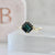 Alchemy Green Asscher Cut Sapphire Ring