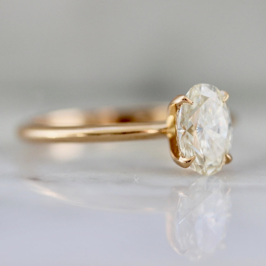 Reims Champagne Oval Cut Diamond Ring