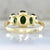 Oval the Moon Green Tourmaline Ring