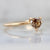 Moet Champagne Brown Heart Cut Diamond Ring in Peach Gold