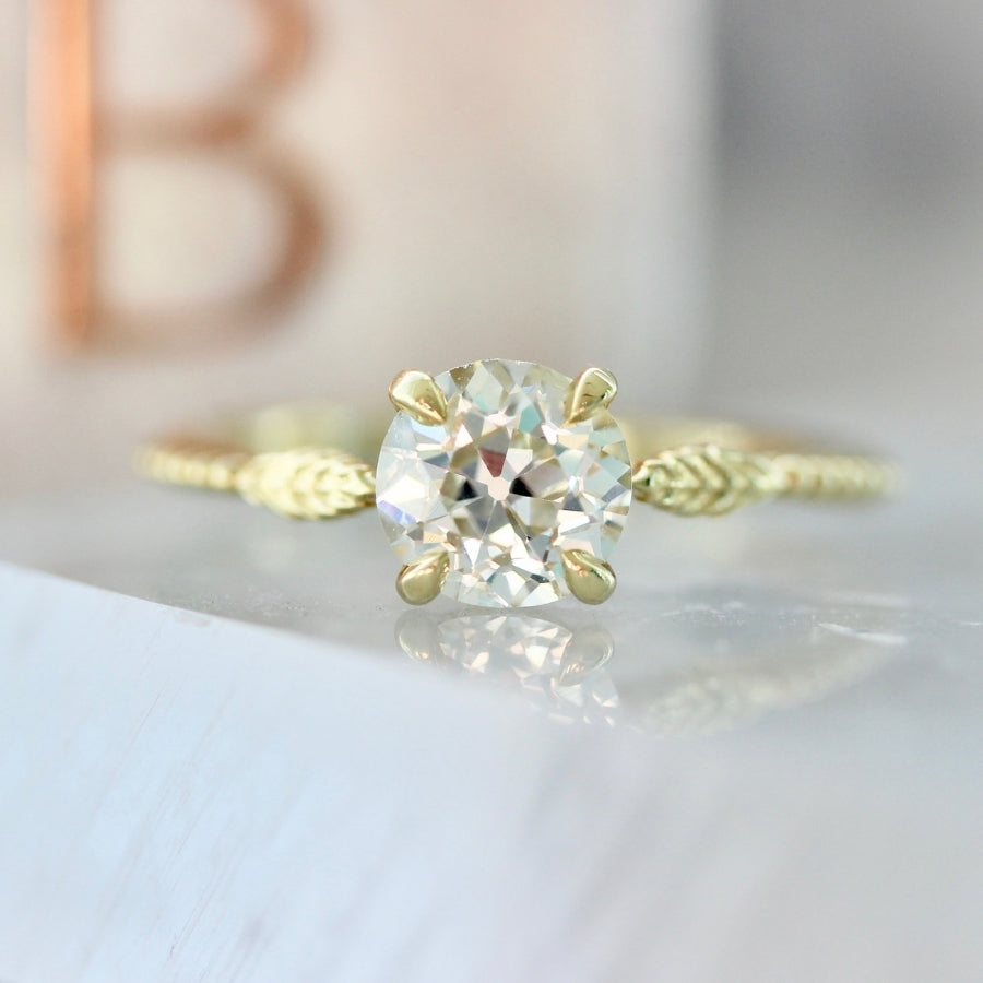 Willowleaf Old European Cut Diamond Ring