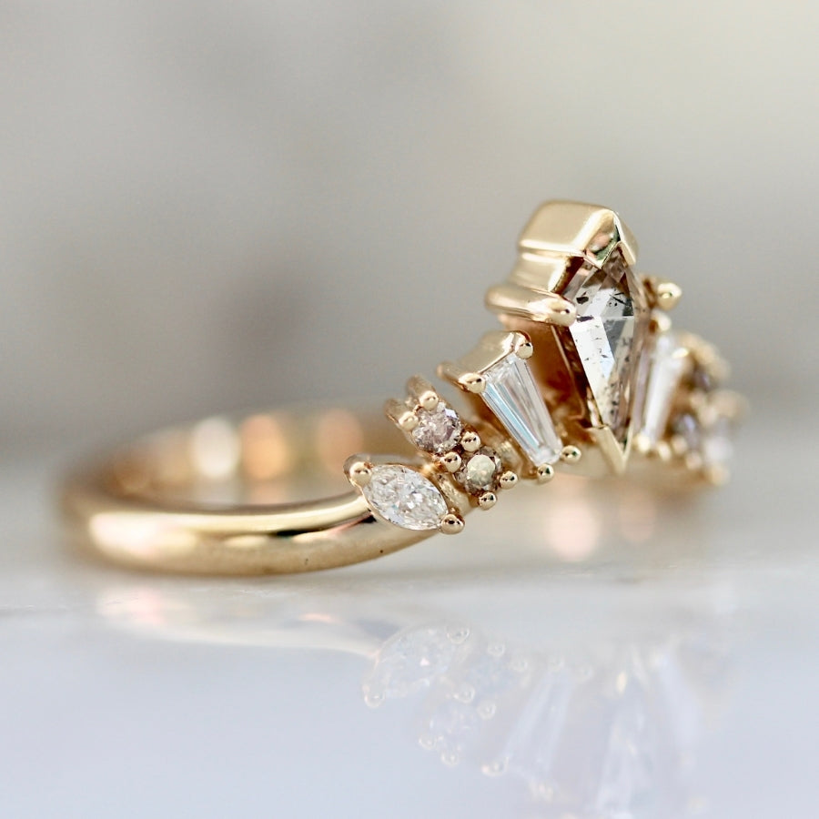 Bronte Curved Diamond Medley Crown Band