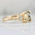 Goldfinch Yellow-Green Emerald Rose Cut Diamond Ring