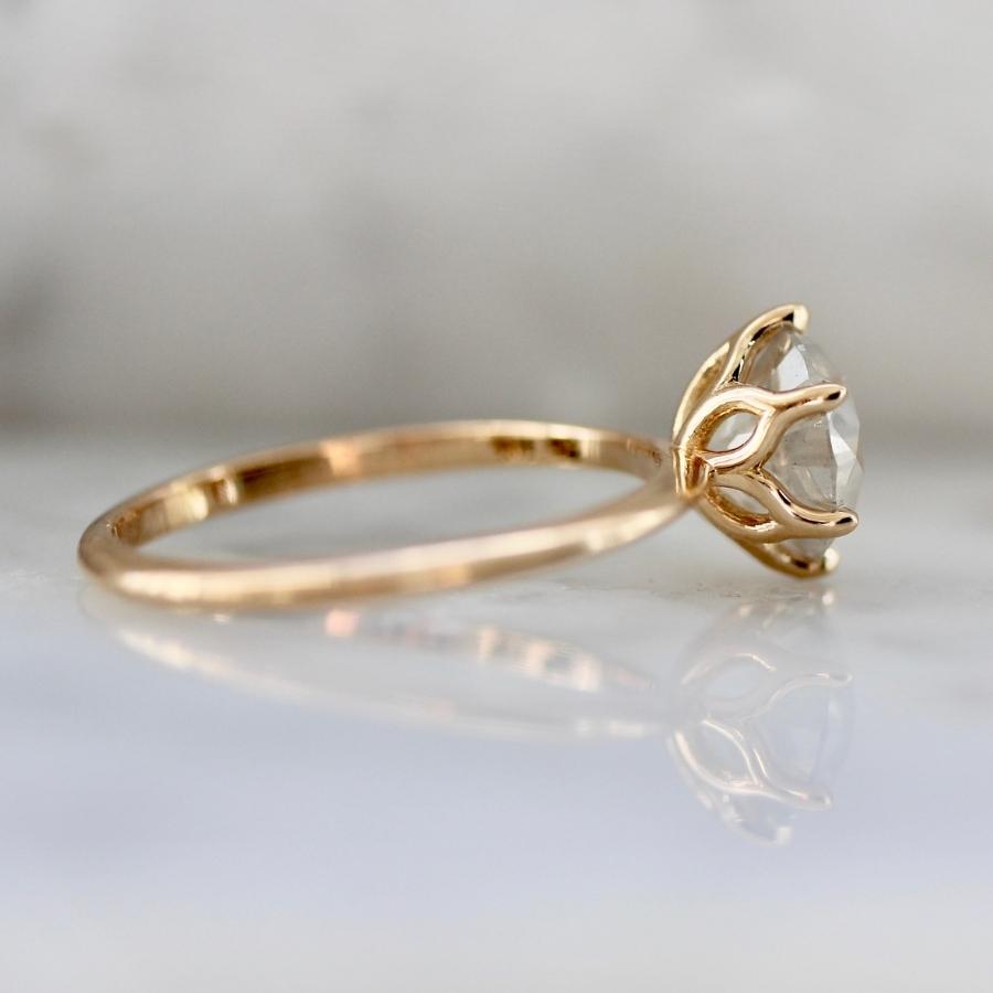 1.75 Carat Bella Icy Salt & Pepper Round Brilliant Cut Diamond Ring