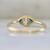 Secret Spell Teal Trillion Cut Sapphire Ring